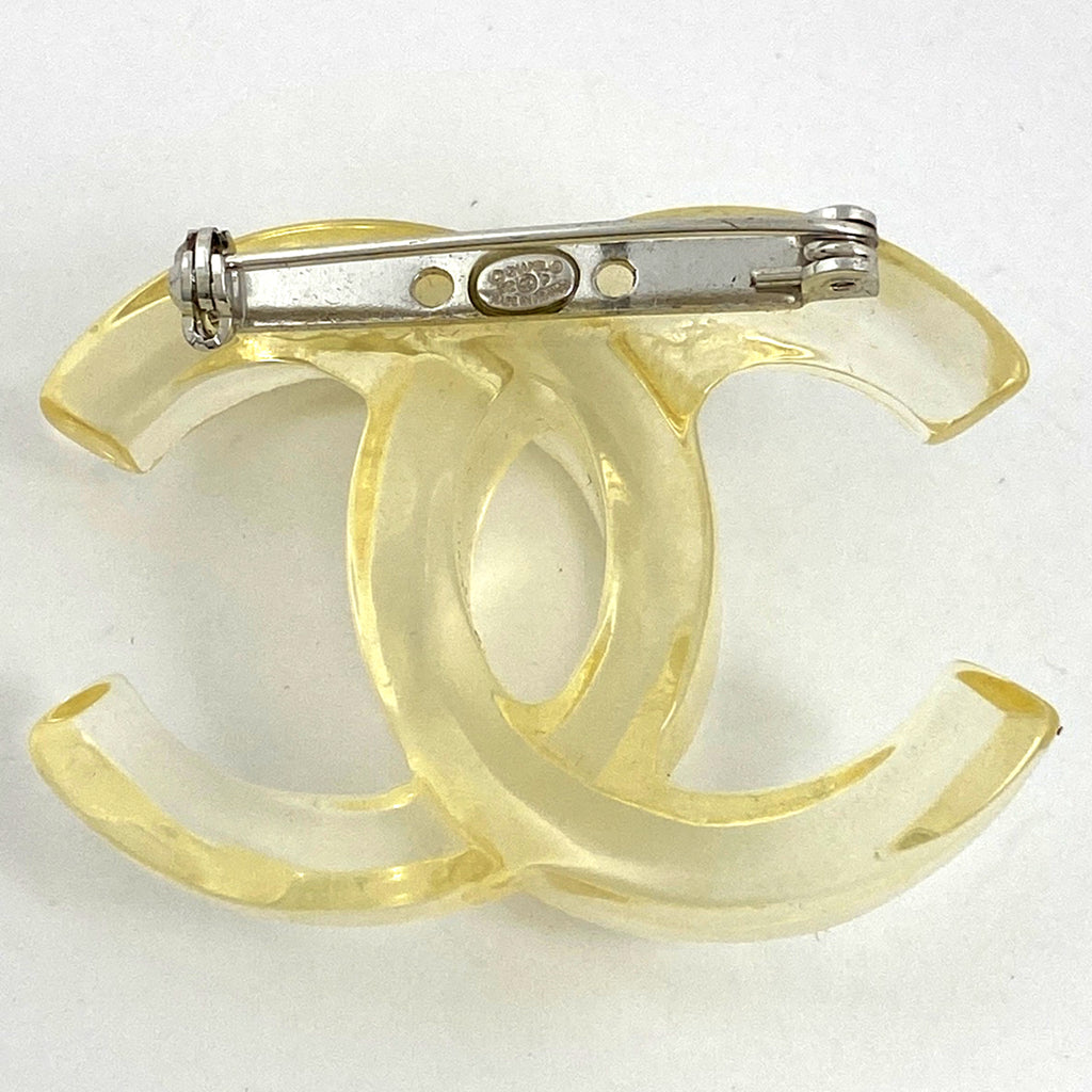 シャネル ココマーク ブローチ ファッションアクセサリー ブローチ プラスチック シルバーメッキ クリア レディース 【中古】bracc