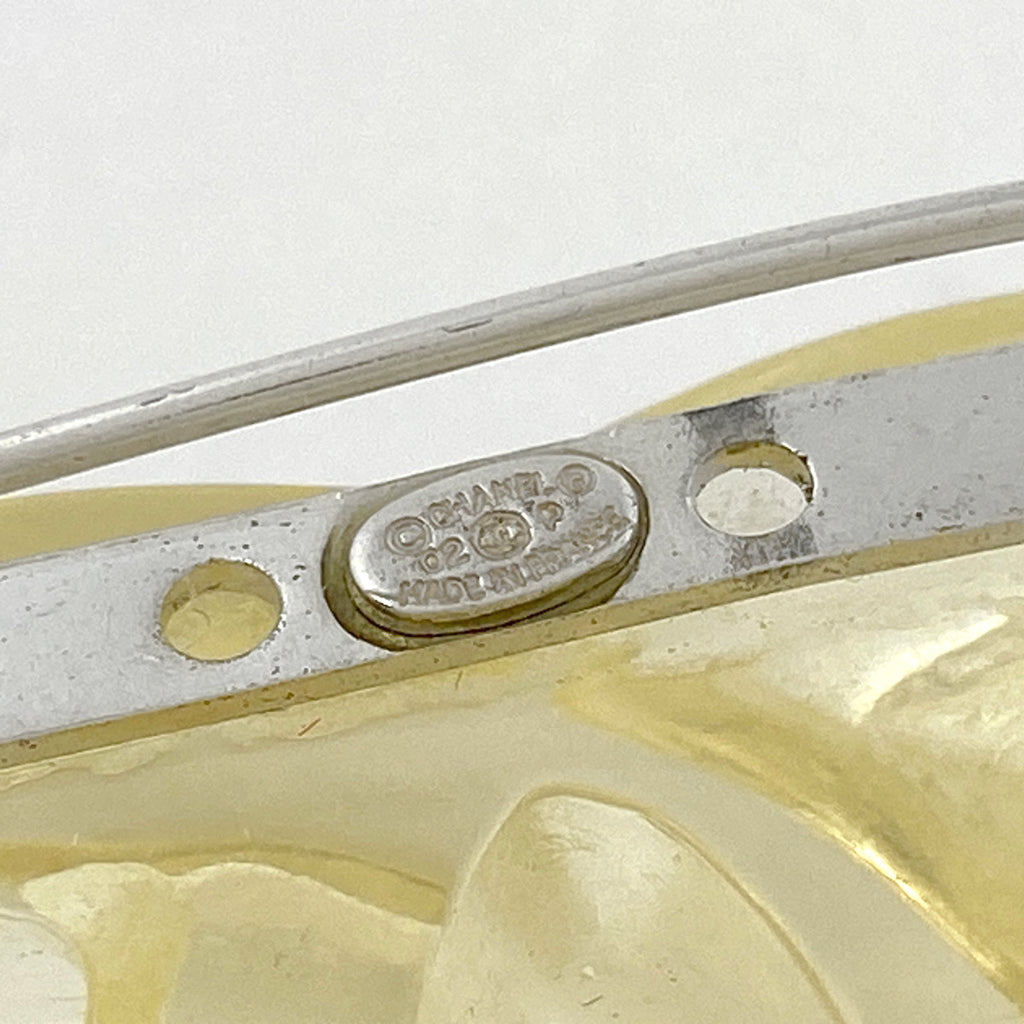 シャネル ココマーク ブローチ ファッションアクセサリー ブローチ プラスチック シルバーメッキ クリア レディース 【中古】bracc