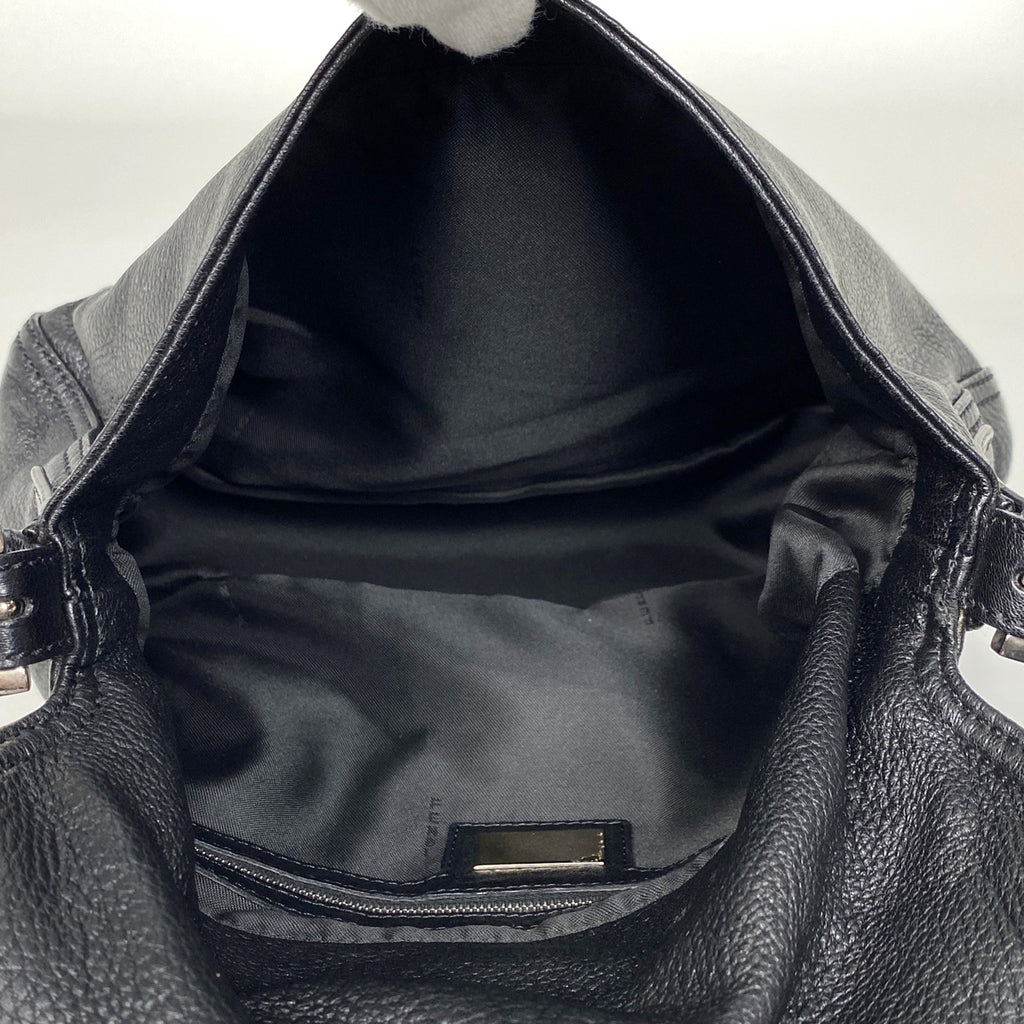 フェンディ ズッカロゴ ショルダーバッグ ワンショルダー マンマバケット ショルダーバッグ レザー ブラック 8BR001 レディース 【中古】brbag
