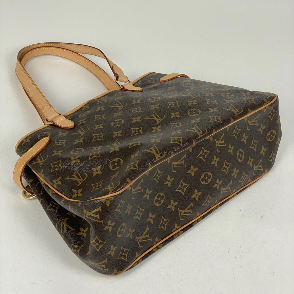 ルイ・ヴィトン バティニョール オリゾンタル ショルダーバッグ トートバッグ モノグラム ブラウン M51154 レディース 【中古】