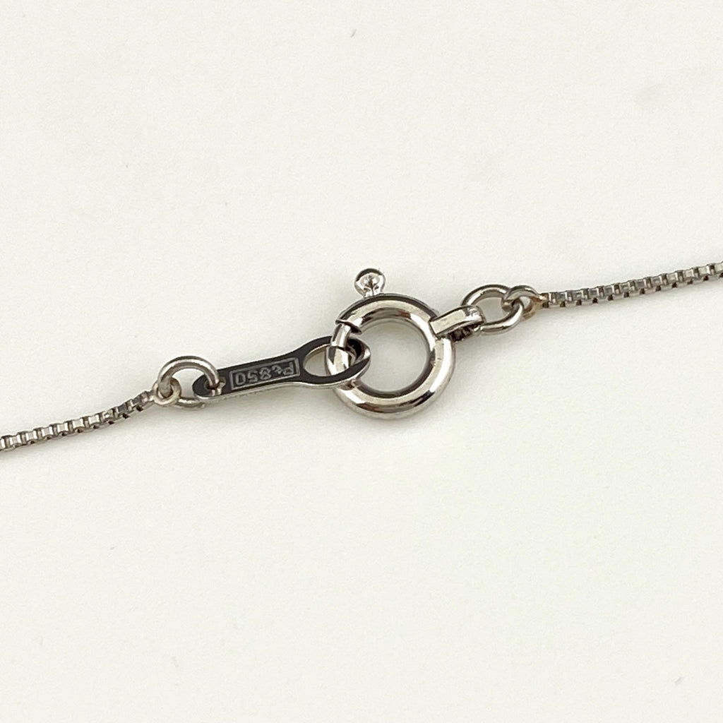 クロスモチーフ デザインネックレス プラチナ ペンダント メレダイヤ 十字架 ネックレス Pt900 Pt850 ダイヤモンド レディース 【中古】nbjwl