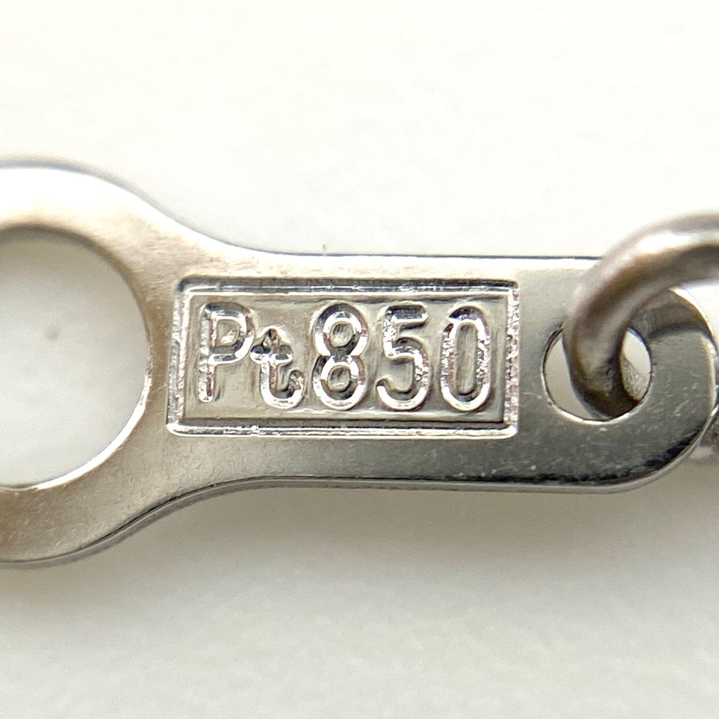 クロスモチーフ デザインネックレス プラチナ ペンダント メレダイヤ 十字架 ネックレス Pt900 Pt850 ダイヤモンド レディース 【中古】nbjwl