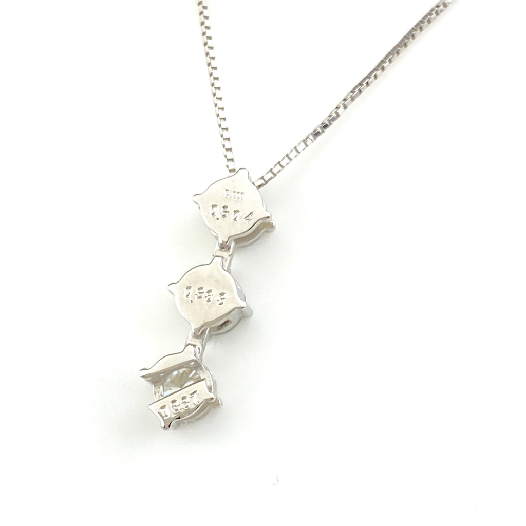 ダイヤモンド デザインネックレス プラチナ ペンダント 2WAY ネックレス Pt900 Pt850 ダイヤモンド レディース 【中古】nbjwl
