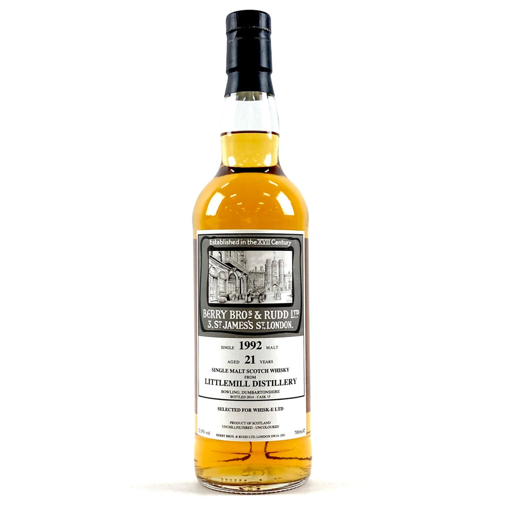 ベリーブラザーズ＆ラッド リトルミル 1992年 21年 700ml スコッチウイスキー シングルモルト 【古酒】