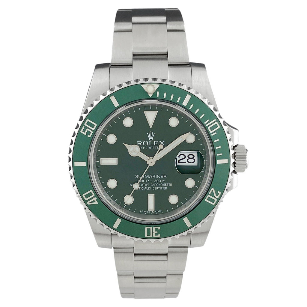 ロレックス サブマリーナデイト グリーンベゼル 116610LV SS 自動巻き 中古 【保証対象】 wtcbb
