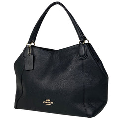 コーチ イーディ ハンドバッグ ロゴ トートバッグ ハンドバッグ レザー ブラック 35983 レディース 【中古】brbag