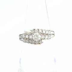 ポーラ メレダイヤ デザインリング プラチナ 指輪 リング 9号 Pt900 ダイヤモンド レディース 【中古】brjwl