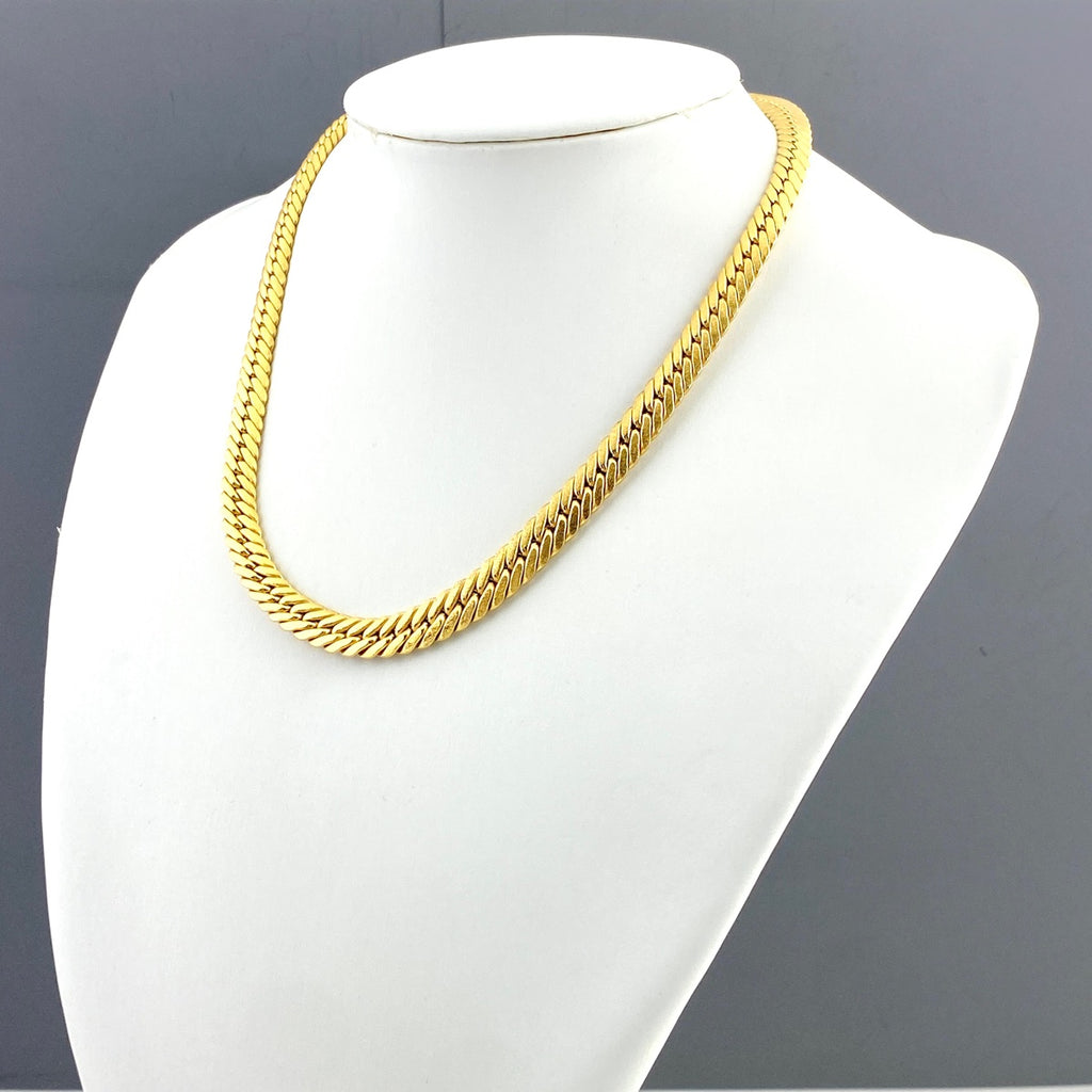 ウノアエレ デザインネックレス YG イエローゴールド ネックレス 750 レディース 【中古】brjwl