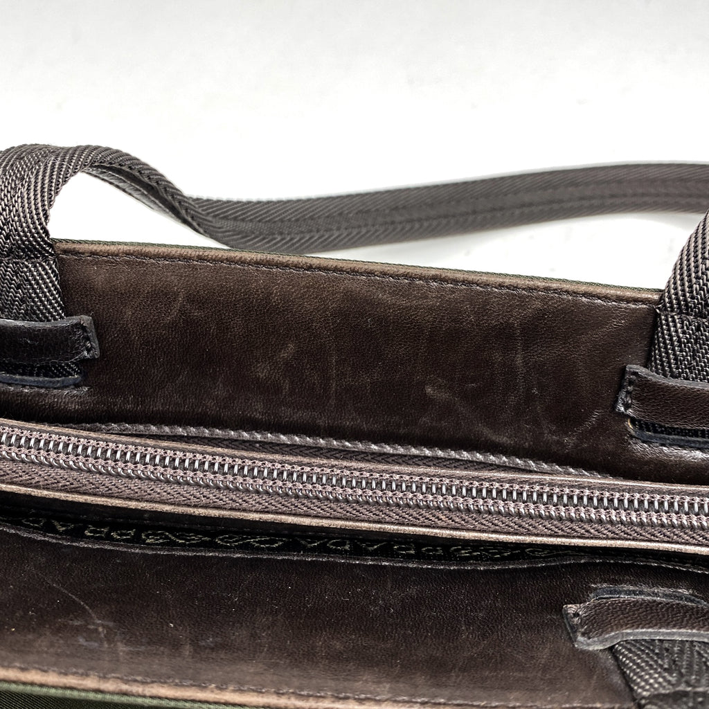 プラダ ロゴプレート トートバッグ ハンドバッグ トートバッグ テスートナイロン グリーン レディース 【中古】brbag
