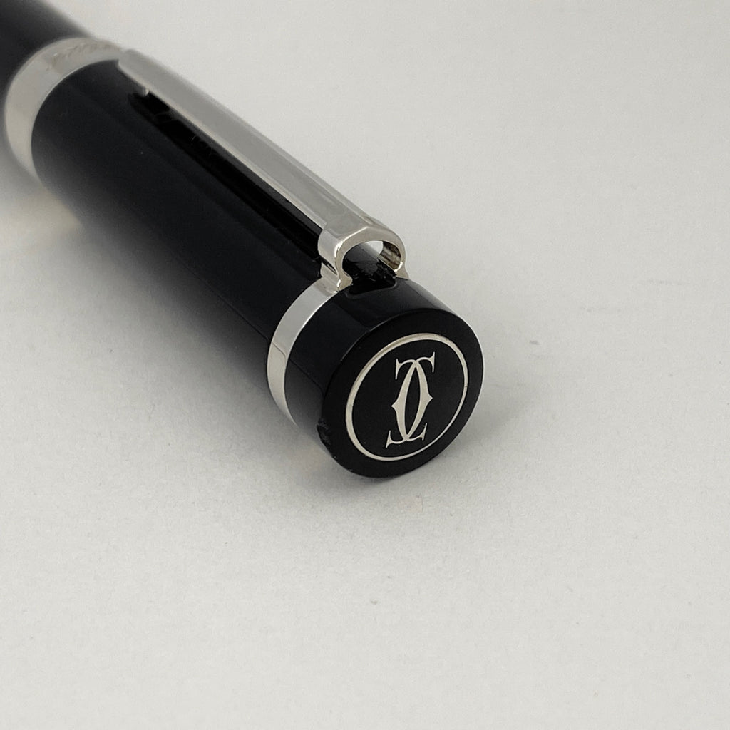 カルティエ パシャ ドゥ カルティエ ボールペン ロゴ 筆記具 文房具 ボールペン プラスチック ブラック レディース 【中古】 brbag