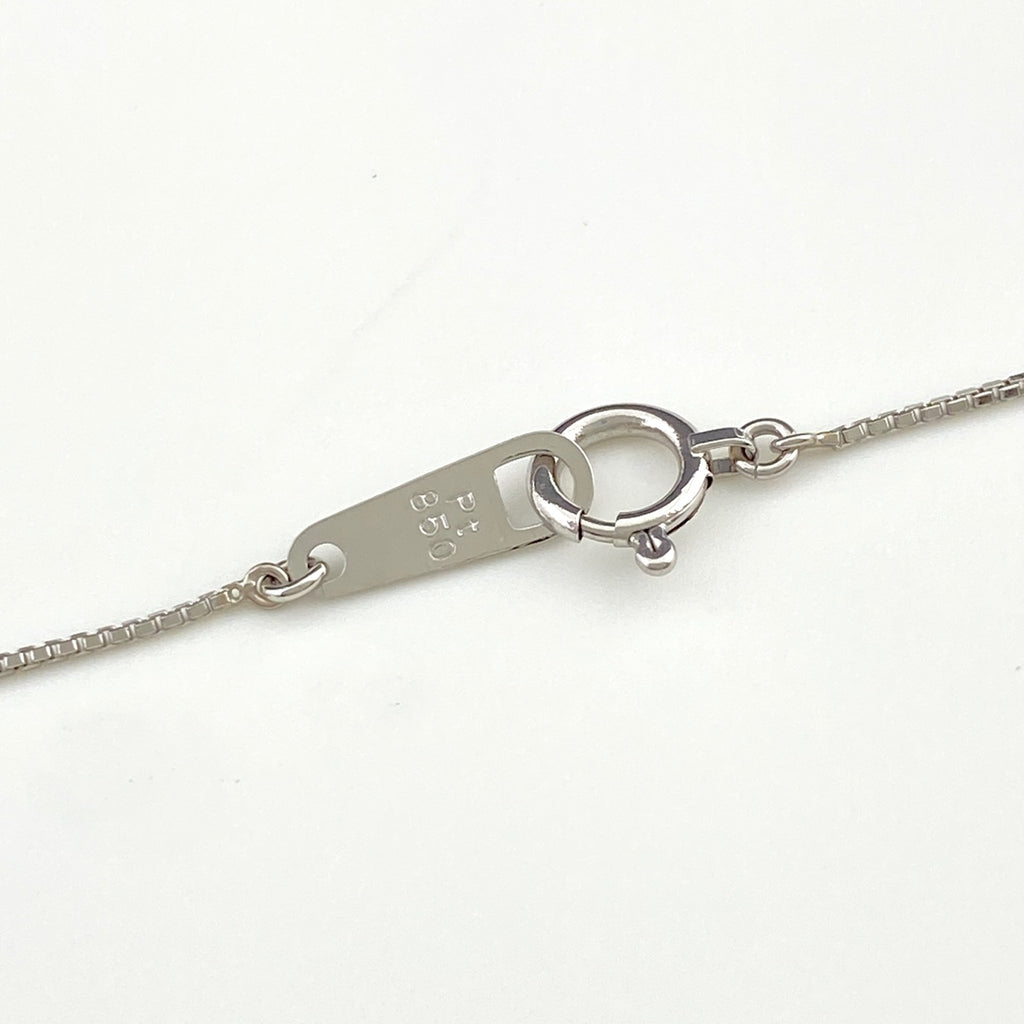 クロスモチーフ デザインネックレス プラチナ ペンダント メレダイヤ ネックレス Pt900 Pt850 ダイヤモンド レディース 【中古】 nbjwl