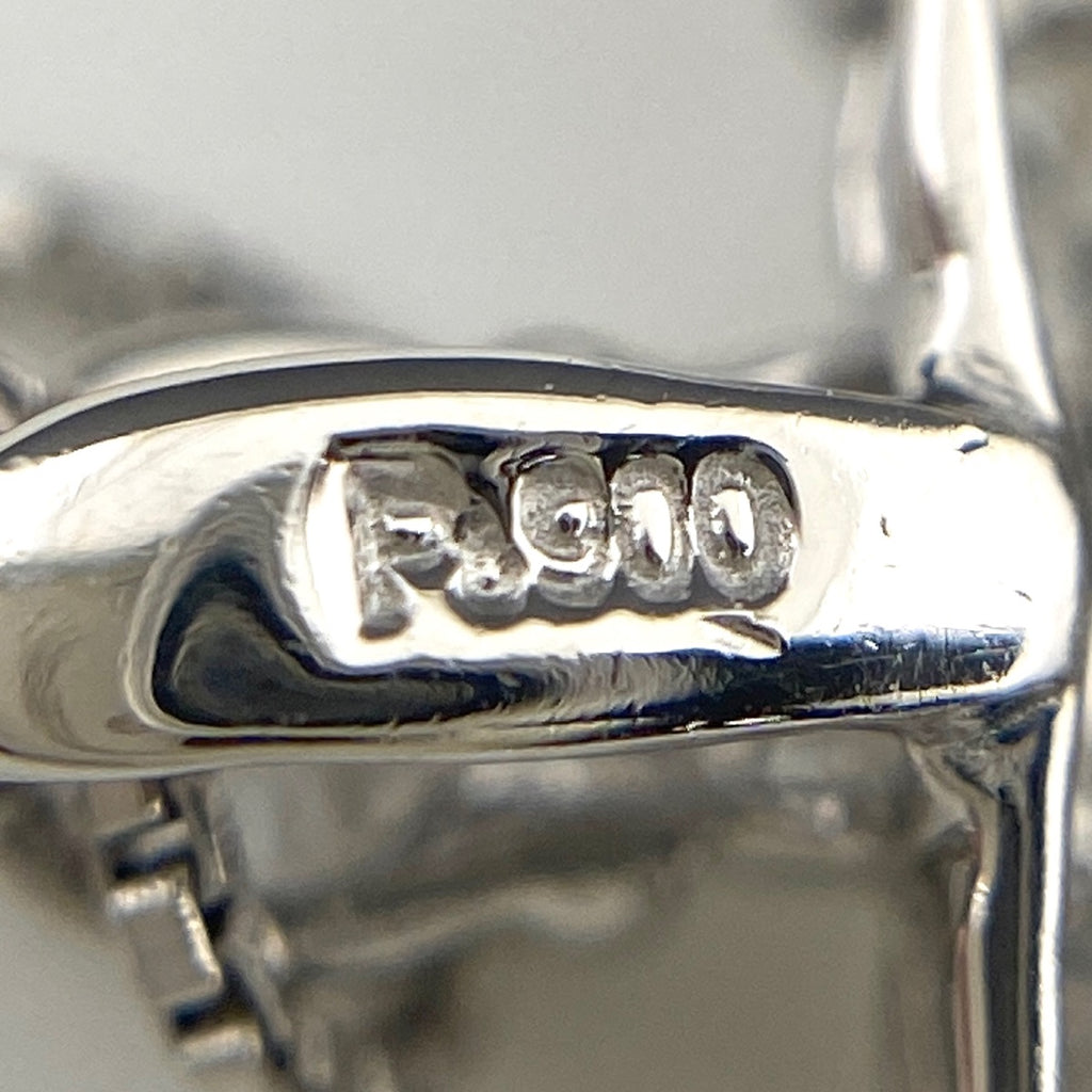 クロスモチーフ デザインネックレス プラチナ ペンダント メレダイヤ ネックレス Pt900 Pt850 ダイヤモンド レディース 【中古】 nbjwl