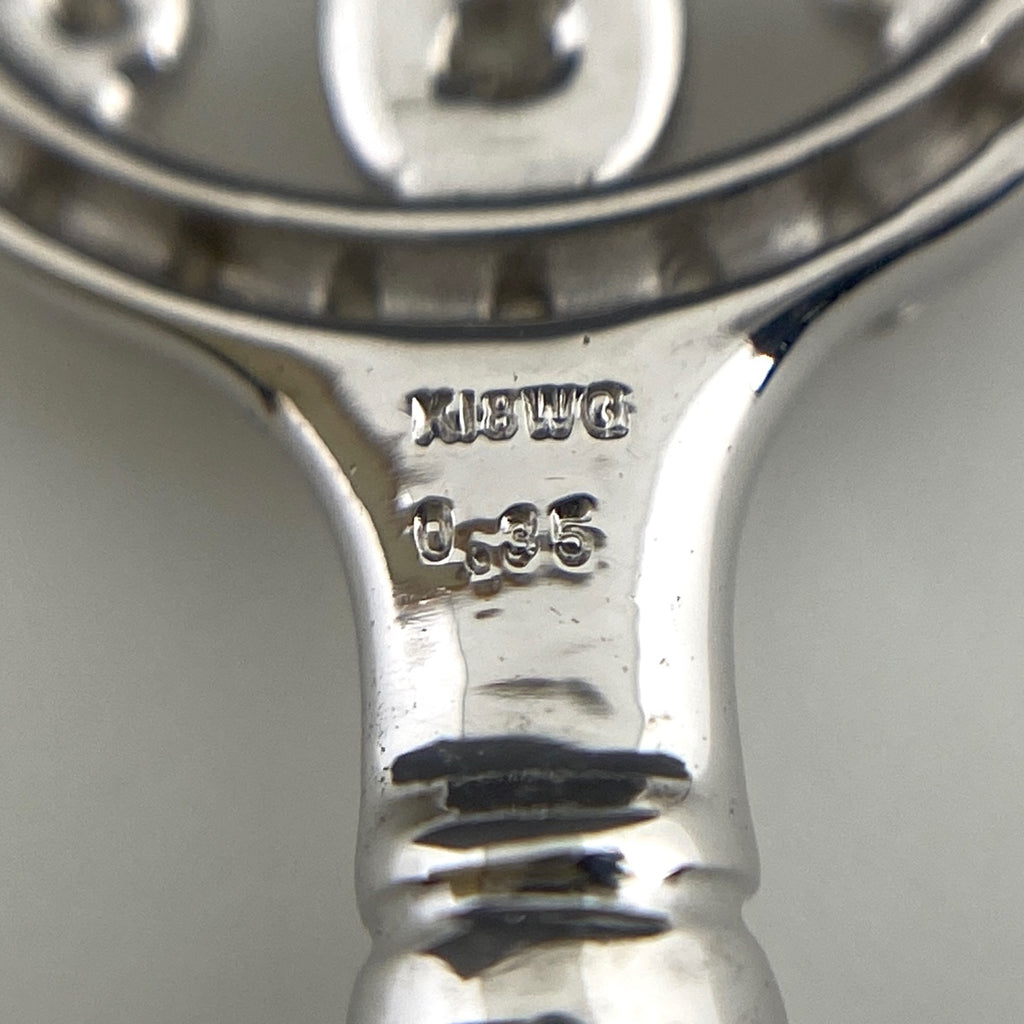キーモチーフ ペンダントトップ WG ホワイトゴールド メレダイヤ 鍵 ペンダントトップ K18 WG ダイヤモンド レディース 【中古】nbjwl