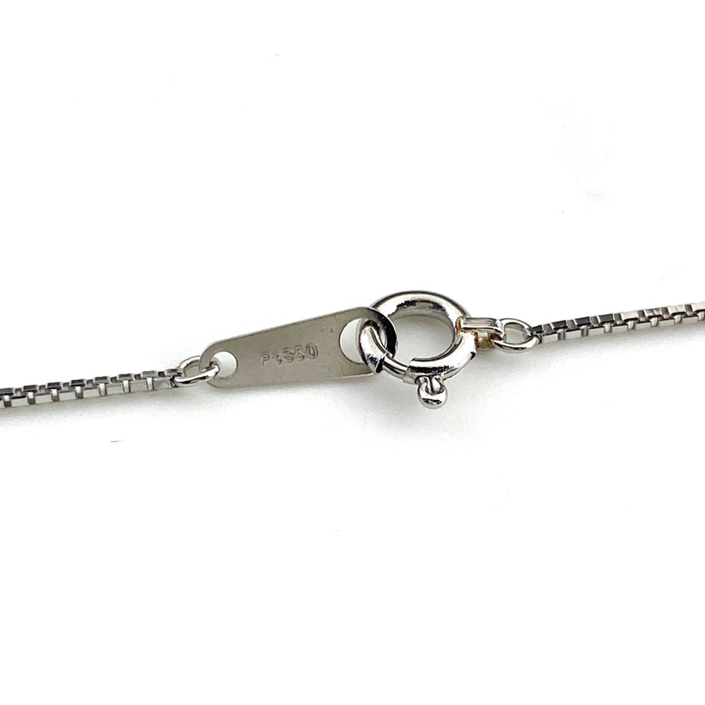 フラワーモチーフ デザインネックレス プラチナ ペンダント メレダイヤ 花 スイング ネックレス Pt900 Pt850 ダイヤモンド レディース 【中古】nbjwl