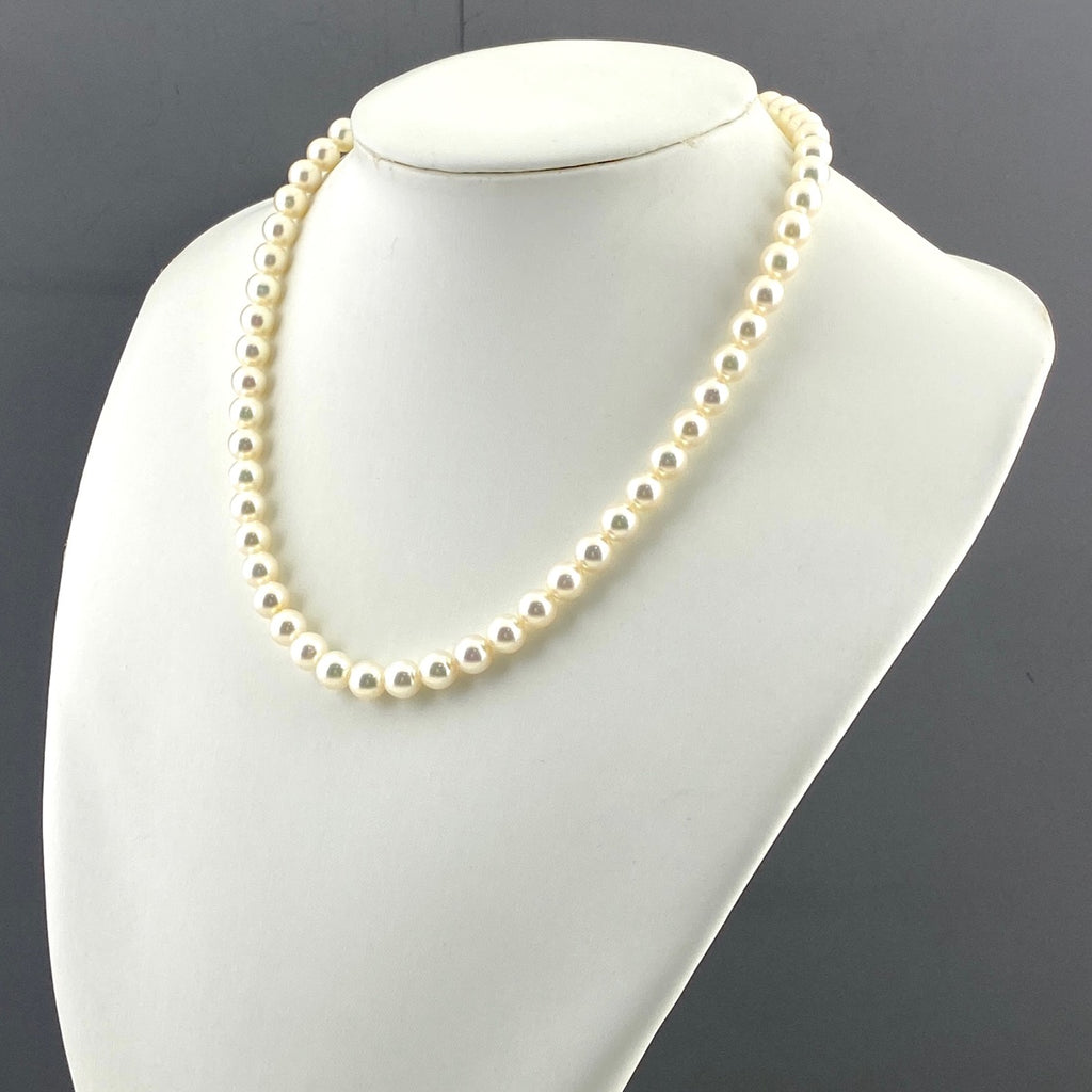 パール デザインネックレス SILVER シルバー 真珠 ネックレス SV パール レディース 【中古】nbjwl
