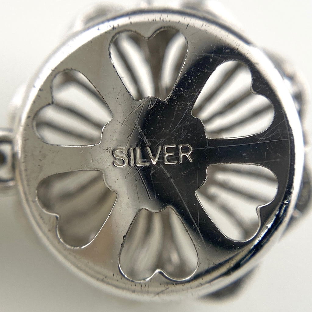パール デザインネックレス SILVER シルバー 真珠 ネックレス SV パール レディース 【中古】nbjwl
