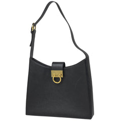 サルヴァトーレフェラガモ ガンチーニ ショルダーバッグ ワンショルダー ハンドバッグ ショルダーバッグ レザー ブラック レディース 【中古】brbag