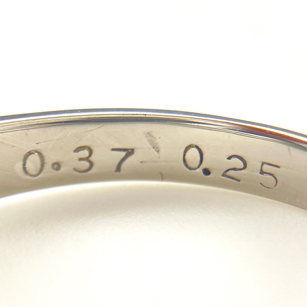 エメラルド デザインリング プラチナ 指輪 メレダイヤ リング 9.5号 Pt850 エメラルド ダイヤモンド レディース 【中古】nbjwl
