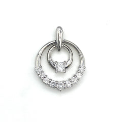 メレダイヤ ペンダントトップ プラチナ ペンダントトップ Pt900 ダイヤモンド レディース 【中古】nbjwl