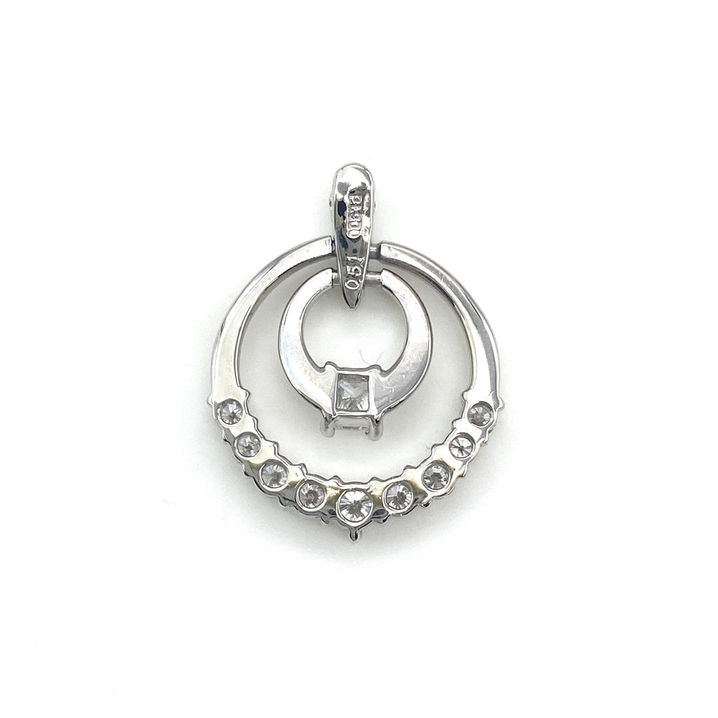 メレダイヤ ペンダントトップ プラチナ ペンダントトップ Pt900 ダイヤモンド レディース 【中古】nbjwl