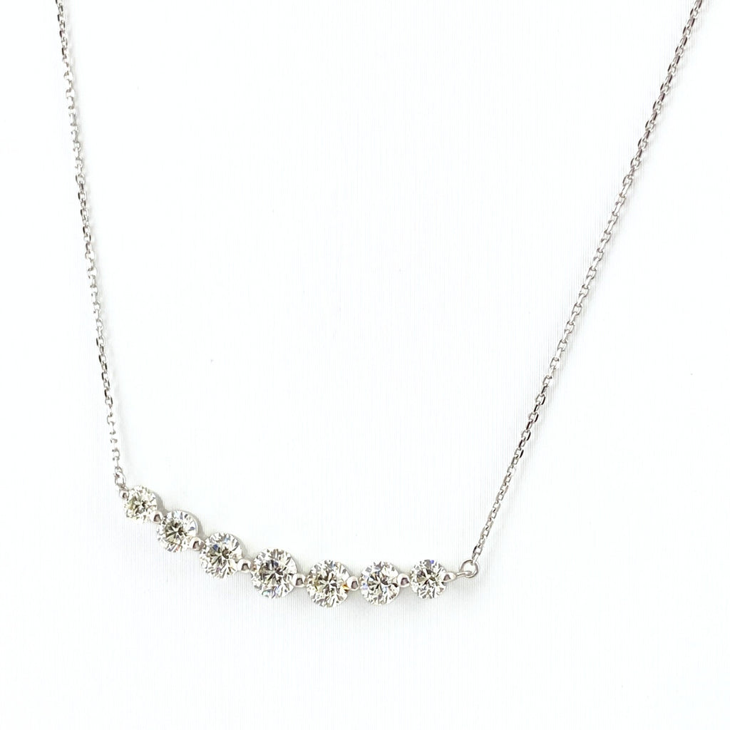 メレダイヤ デザインネックレス プラチナ ペンダント ネックレス Pt900 Pt850 ダイヤモンド レディース 【中古】nbjwl