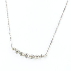 メレダイヤ デザインネックレス プラチナ ペンダント ネックレス Pt900 Pt850 ダイヤモンド レディース 【中古】nbjwl