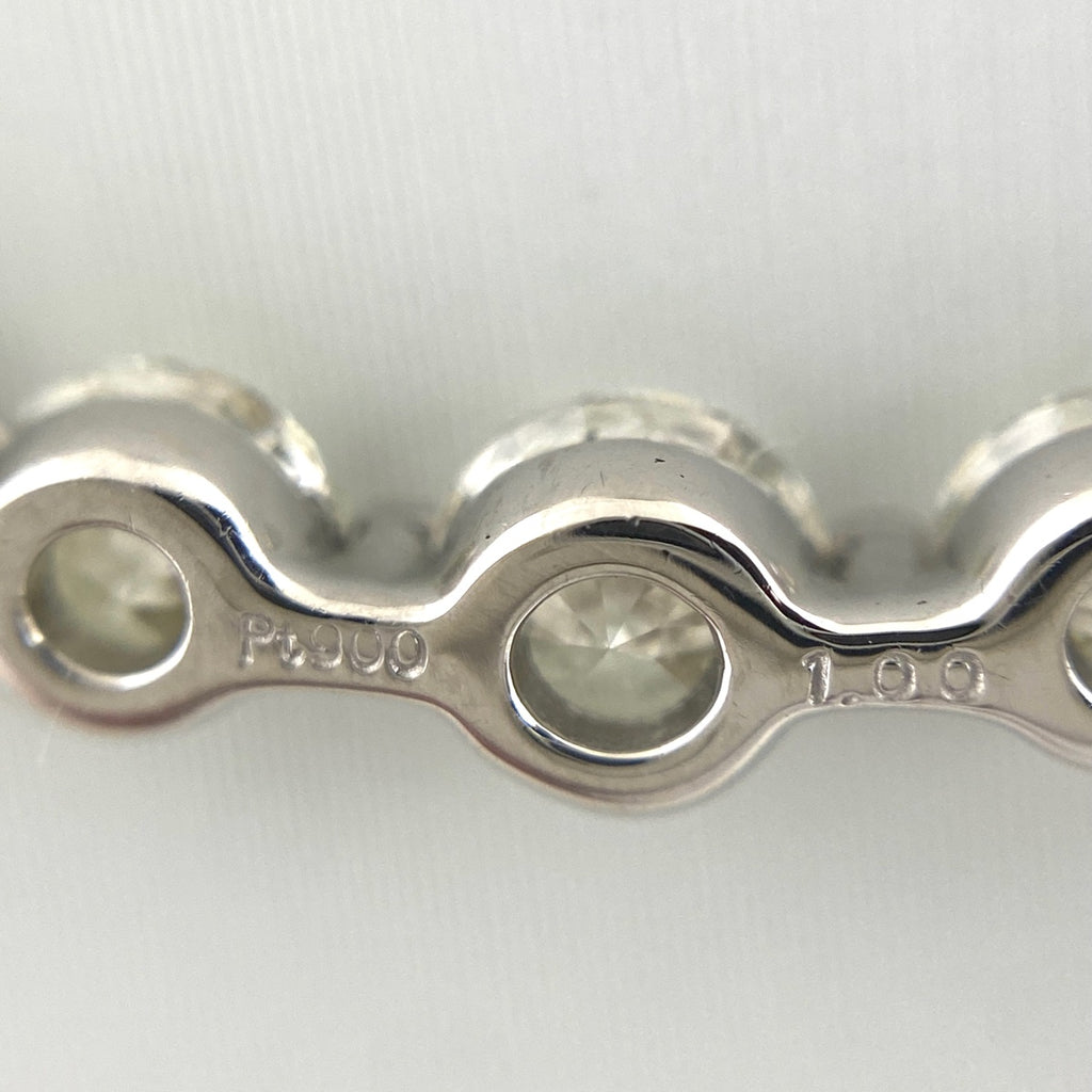 メレダイヤ デザインネックレス プラチナ ペンダント ネックレス Pt900 Pt850 ダイヤモンド レディース 【中古】nbjwl