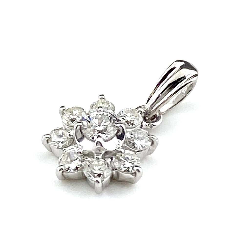 ダイヤモンド デザインペンダントトップ プラチナ ペンダントトップ Pt900 ダイヤモンド レディース 【中古】nbjwl