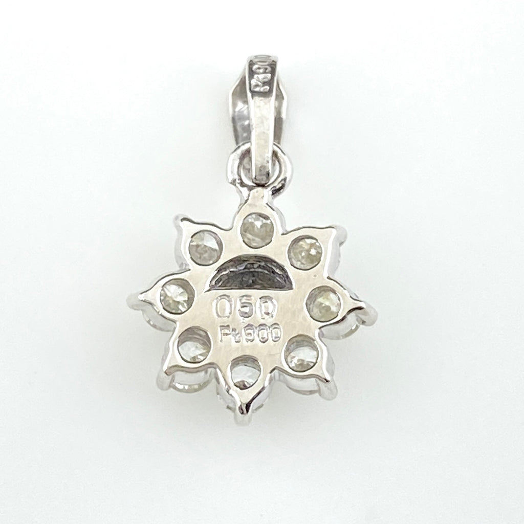 ダイヤモンド デザインペンダントトップ プラチナ ペンダントトップ Pt900 ダイヤモンド レディース 【中古】nbjwl