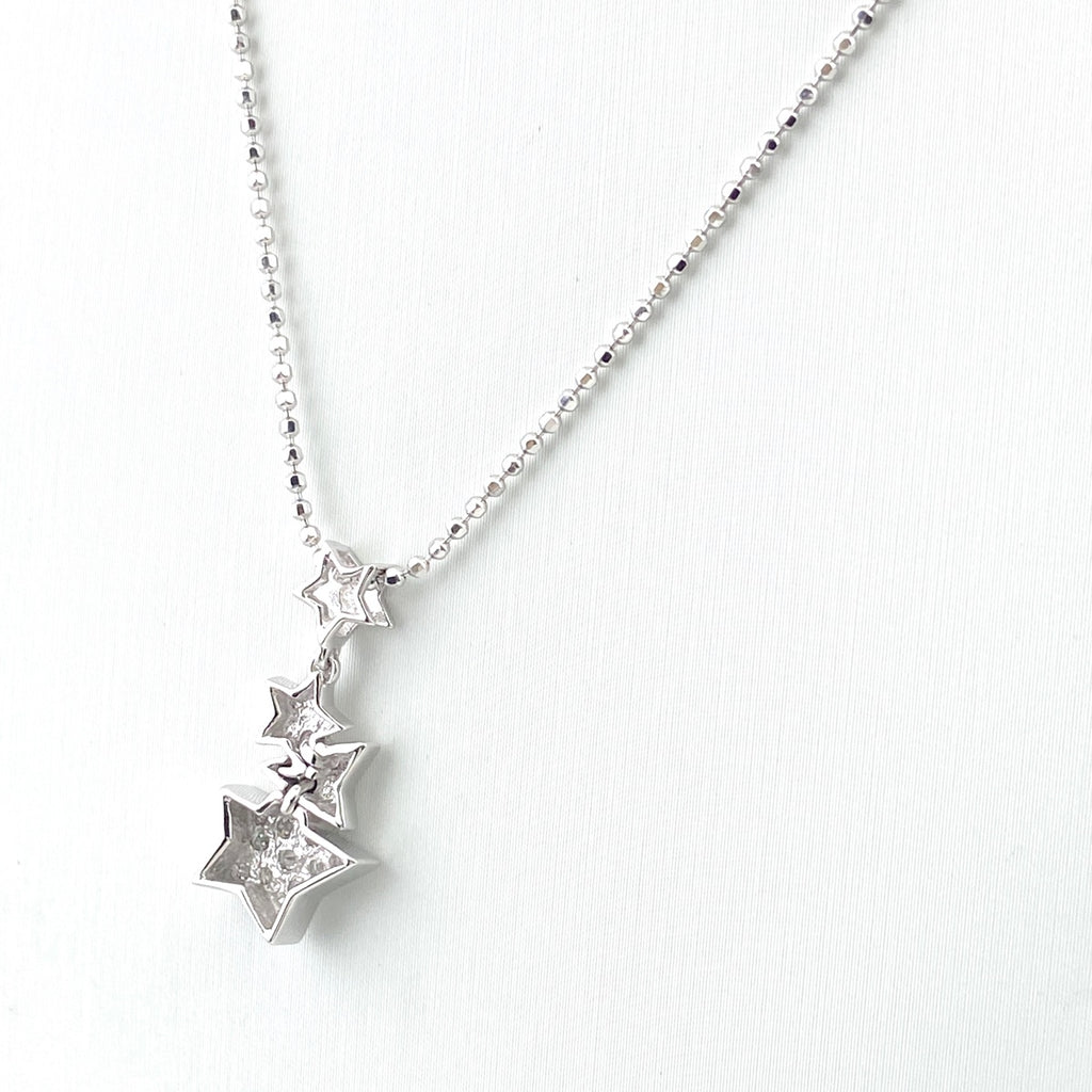スターモチーフ ネックレス メレダイヤ ペンダント ネックレス K18 750 ダイヤモンド レディース 【中古】nbjwl