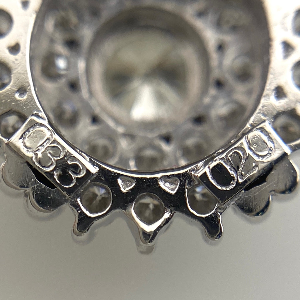 ダイヤモンド デザインネックレス プラチナ ペンダント メレダイヤ ネックレス Pt900 Pt850 ダイヤモンド レディース 【中古】nbjwl