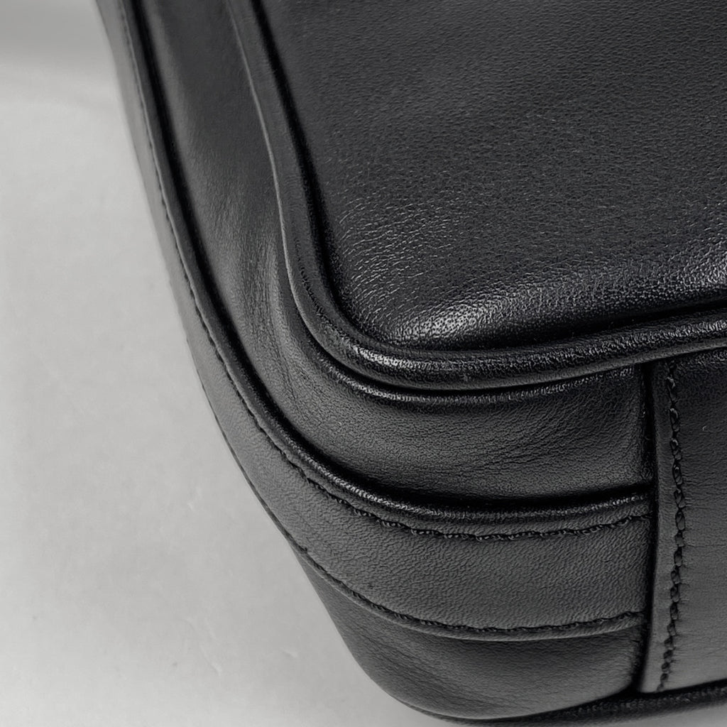 ロエベ アナグラム ショルダーバッグ レザー ブラック レディース 【中古】brbag