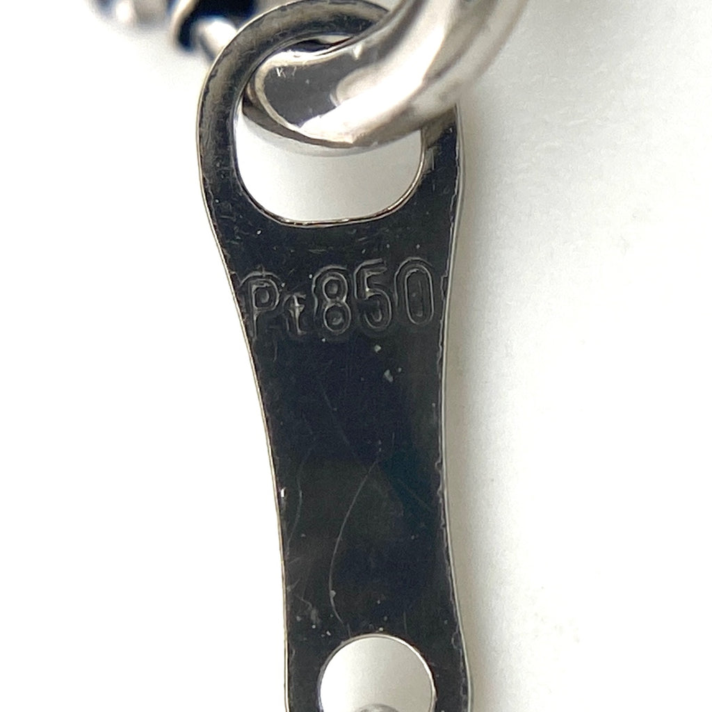 フラワーモチーフ デザインネックレス プラチナ ペンダント メレダイヤ 花 ネックレス Pt900 Pt850 ダイヤモンド レディース 【中古】nbjwl