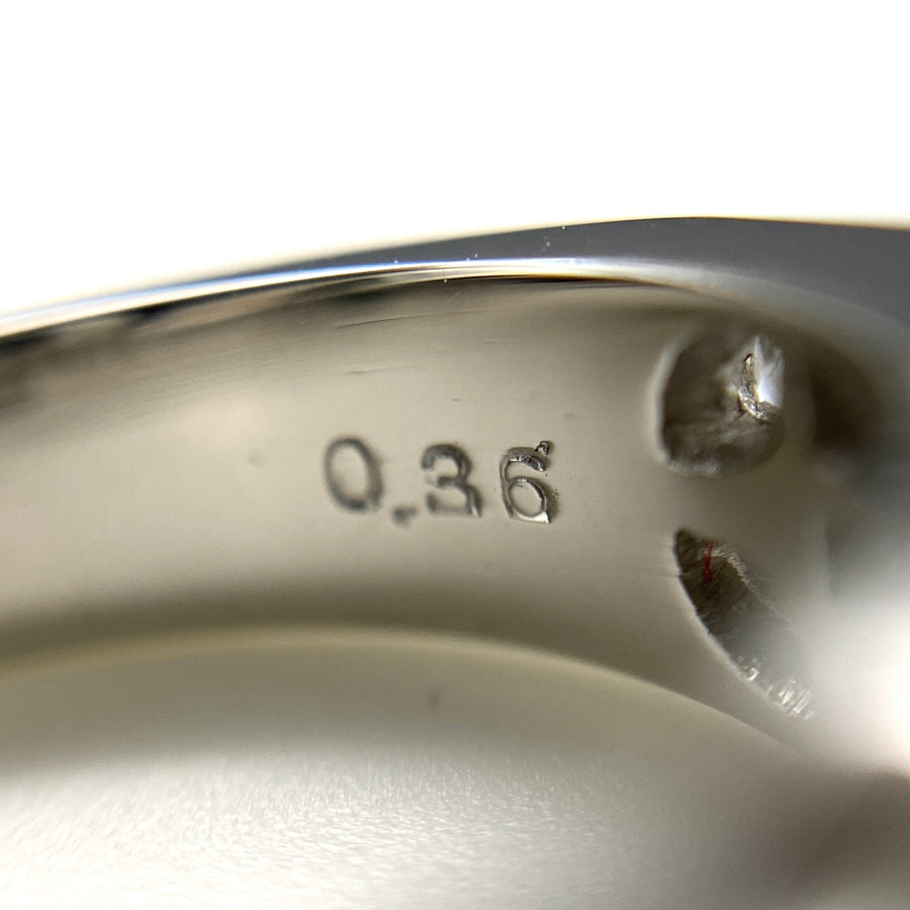 ボルダーオパール デザインリング プラチナ 指輪 メレダイヤ リング 8.5号 Pt900 ボルダーオパール ダイヤモンド レディース 【中古】nbjwl