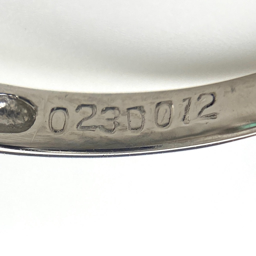 エメラルド デザインリング プラチナ 指輪 メレダイヤ リング 10号 Pt850 エメラルド ダイヤモンド レディース 【中古】nbjwl