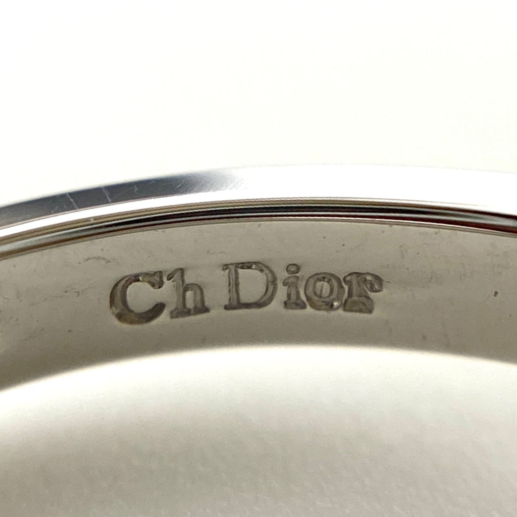 クリスチャンディオール ダイヤモンド デザインリング プラチナ 指輪 1Pダイヤ ソリティア ソリテール リング 8.5号 Pt950 ダイヤモンド レディース 【中古】brjwl