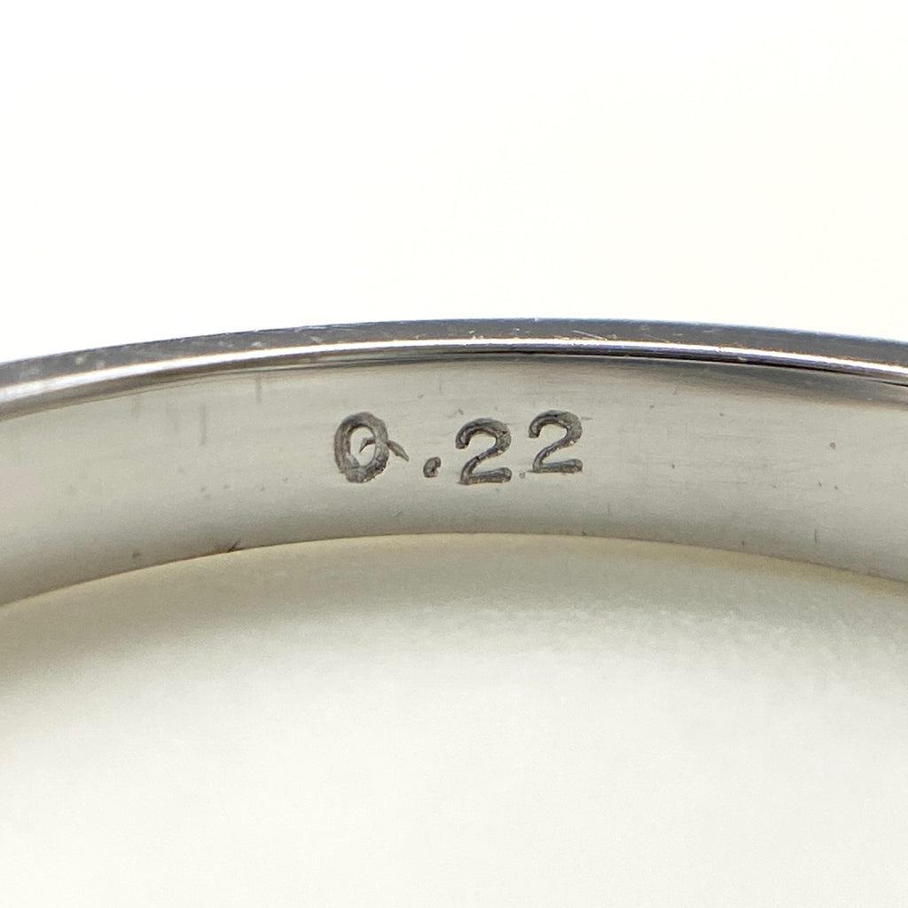 メレダイヤ デザインリング WG ホワイトゴールド 指輪 リング 3号 K10 ダイヤモンド レディース 【中古】nbjwl