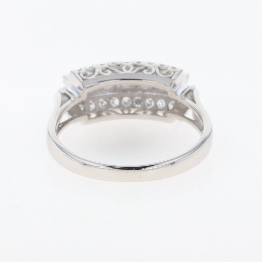 PT900 ダイヤモンド リング プラチナ 12号 0.31CT/0.21CT レディース 中古 nbjwl
