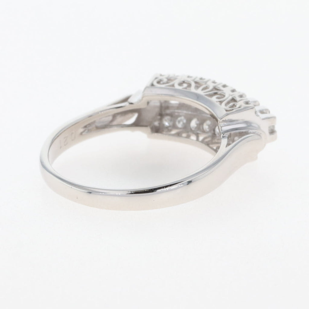 PT900 ダイヤモンド リング プラチナ 12号 0.31CT/0.21CT レディース 中古 nbjwl