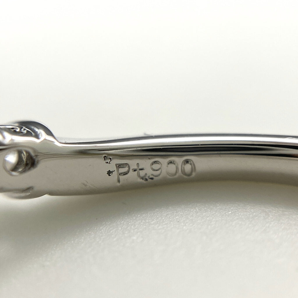 ルビー デザインリング プラチナ 指輪 メレダイヤ リング 11.5号 Pt900 ルビー ダイヤモンド レディース 【中古】nbjwl