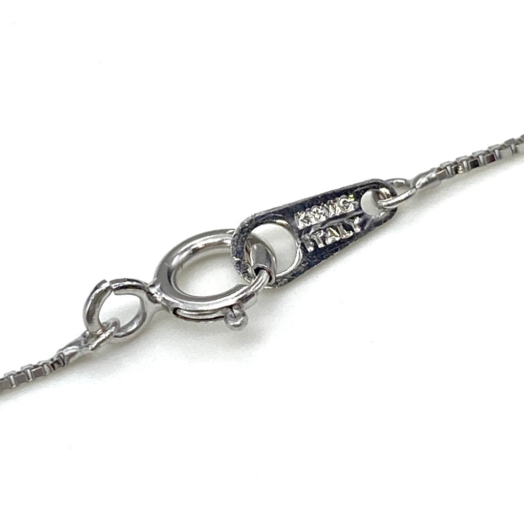 メレダイヤ デザインネックレス WG ホワイトゴールド ペンダント ネックレス K18 WG ダイヤモンド レディース 【中古】nbjwl