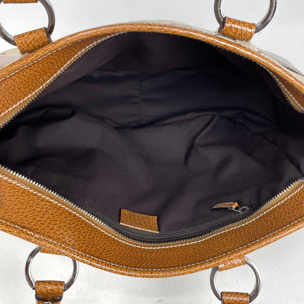 グッチ GG柄 トートバッグ ハンドバッグ 手提げ トートバッグ GGキャンバス ベージュ 113011 レディース 【中古】 brbag