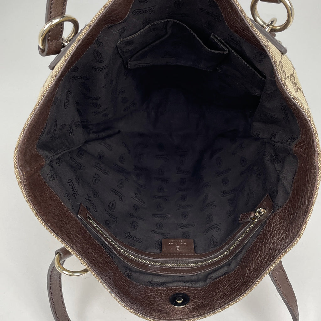 グッチ GG柄 トートバッグ ショルダーバッグ トートバッグ GGキャンバス ブラウン 247237 レディース 【中古】brbag