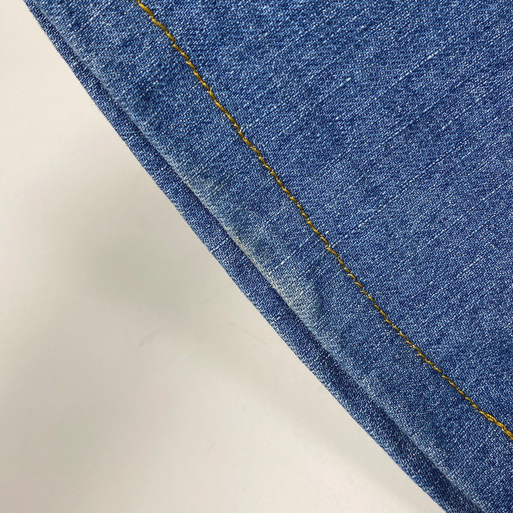 【在庫一掃】 クロエ ロゴボタン デニムパンツ ストレート ダメージ ボトムス デニムパンツ コットン ポリエチレン ブルー レディース 【中古】 brapp