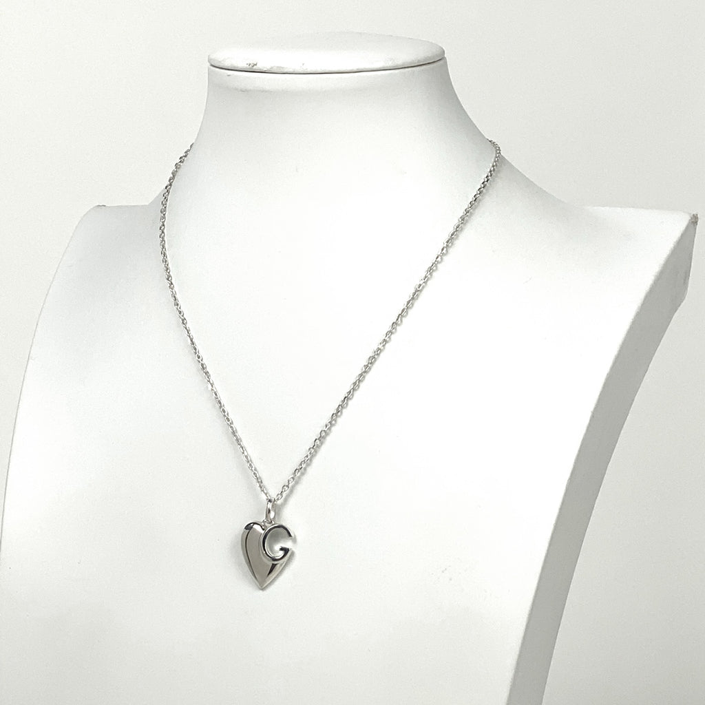 【最終値引き】 グッチ ハート G ネックレス ペンダント ネックレス シルバー925 シルバー レディース 【中古】bracc