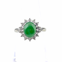 PT900 ヒスイ リング プラチナ 11号 1.79CT レディース 中古 nbjwl