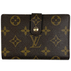 ルイ・ヴィトン ポルトフォイユ ヴィエノワ 札入れ 小銭入れ がま口 二つ折り財布 モノグラム ブラウン M61674 レディース 【中古】brbag