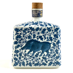 【東京都内限定お届け】 サントリー SUNTORY 山崎 12年 染付牡丹唐草亥絵 陶器 600ml 国産ウイスキー 【古酒】 liqbb