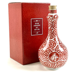【東京都内限定お届け】 サントリー SUNTORY 有田焼 赤絵蛸唐草寿文柑子口瓶 600ml 国産ウイスキー 【古酒】 liqbb