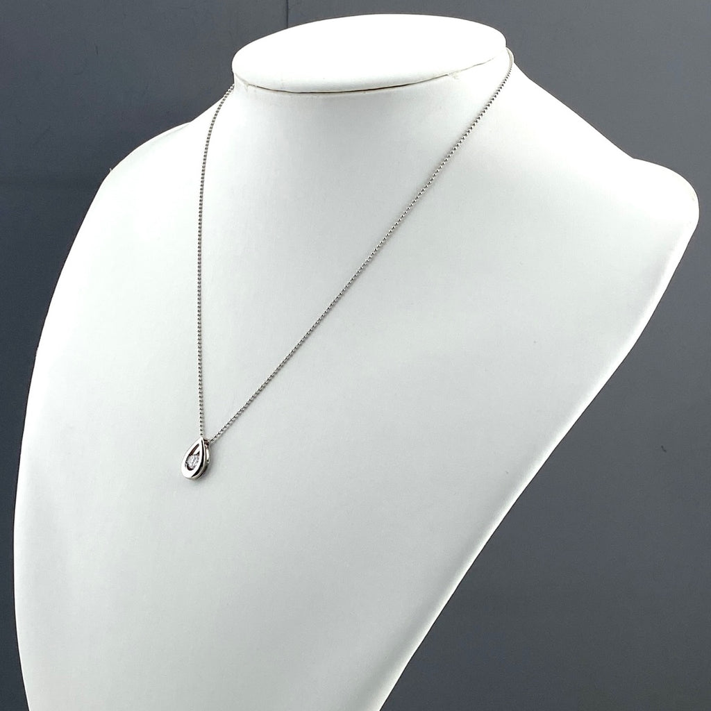 ダイヤモンド デザインネックレス プラチナ ペンダント ネックレス Pt900 Pt850 ダイヤモンド レディース 【中古】nbjwl
